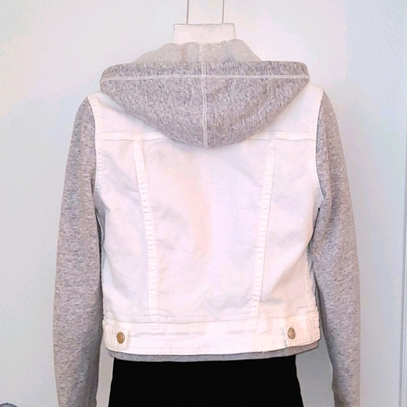 Dex - White Denim/Grey Sweater Jacket - Picture 3 of 3